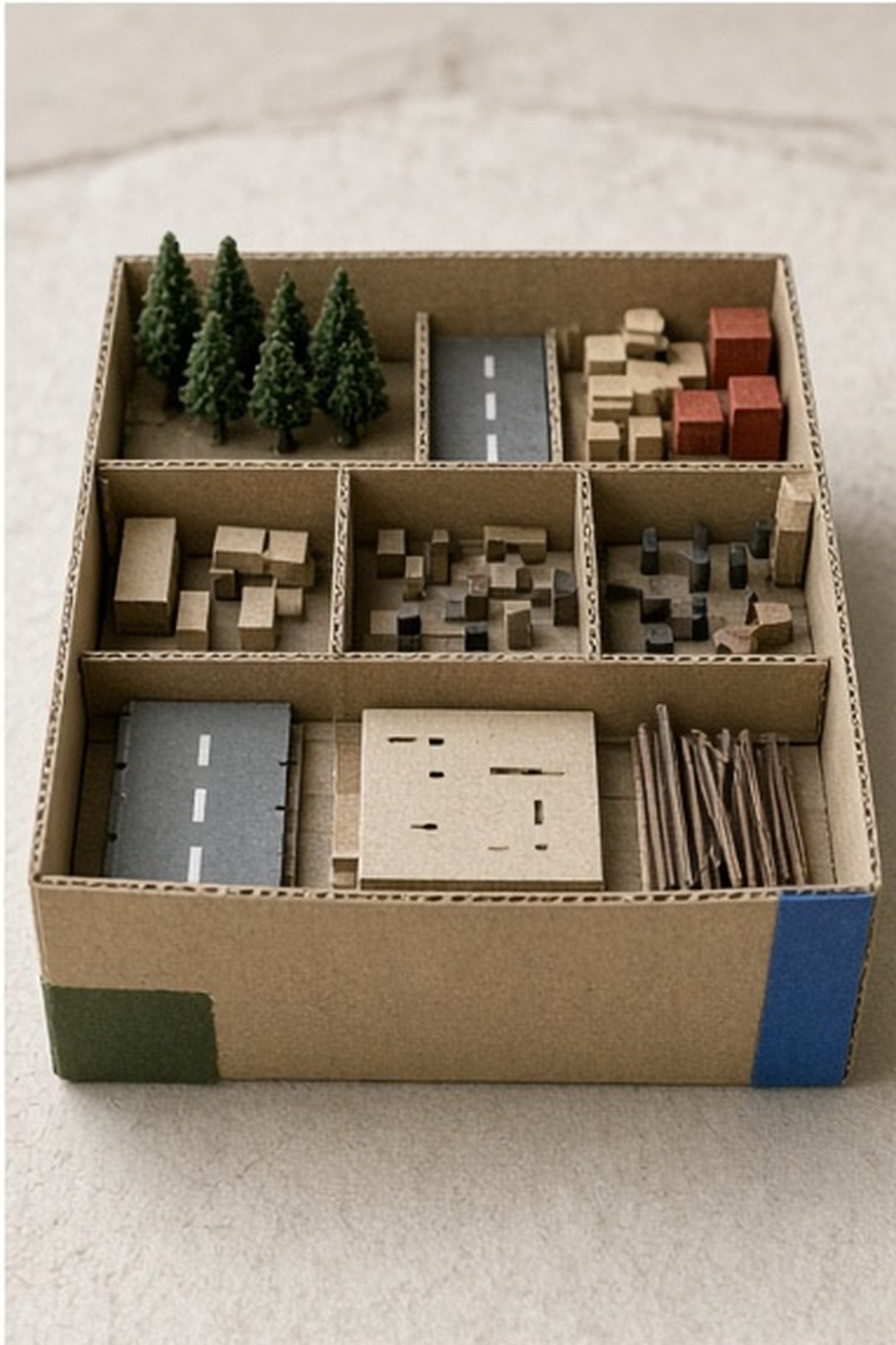 Self-contained miniature street kit with no cable leading outward